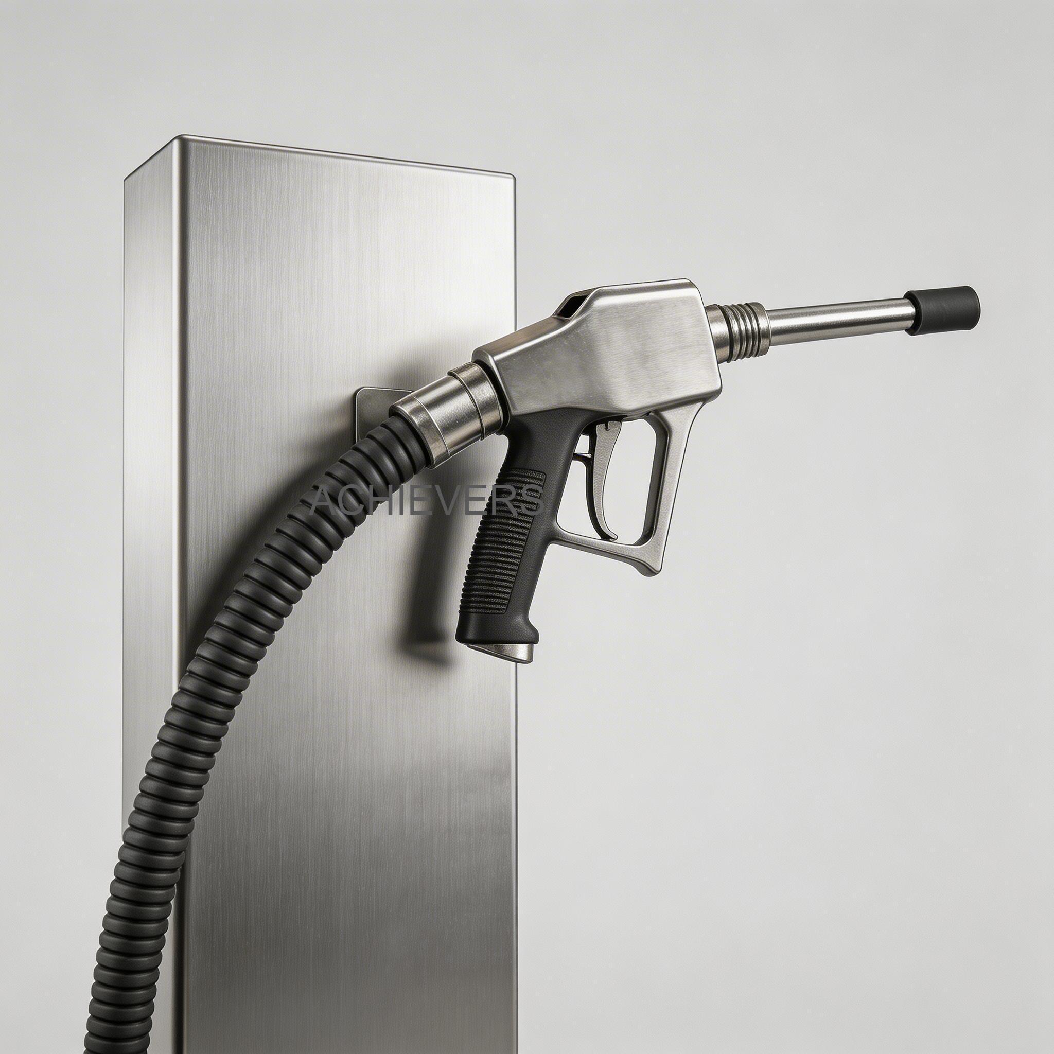 Diesel Dispensing unit with labeled components highlighting the flow meter, control board, rotary pump, and auto-shutoff nozzle requiring regular maintenance