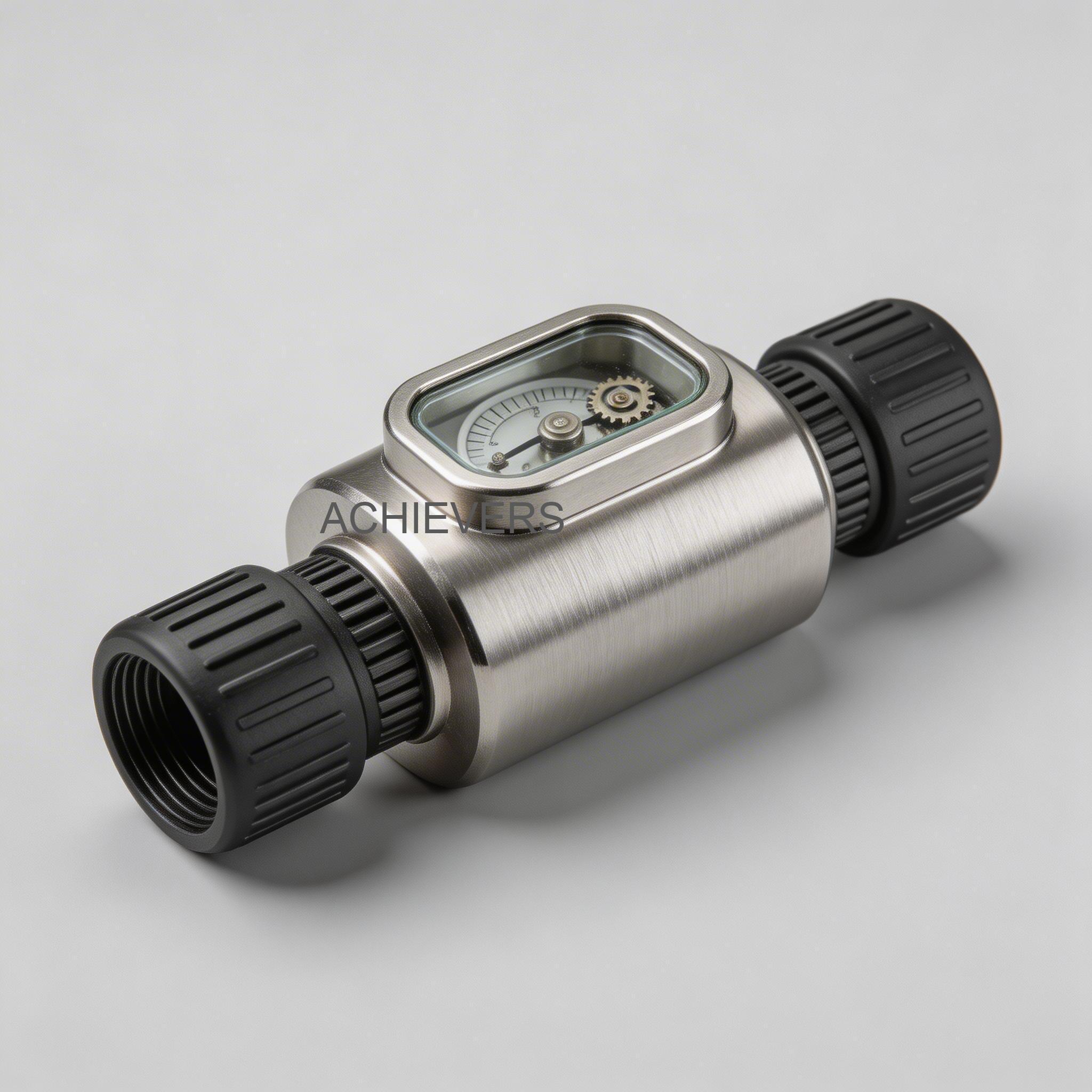 Fuel Flow Meters showing complete installation including all accessories, reducer bushings, and digital control components in an industrial setup