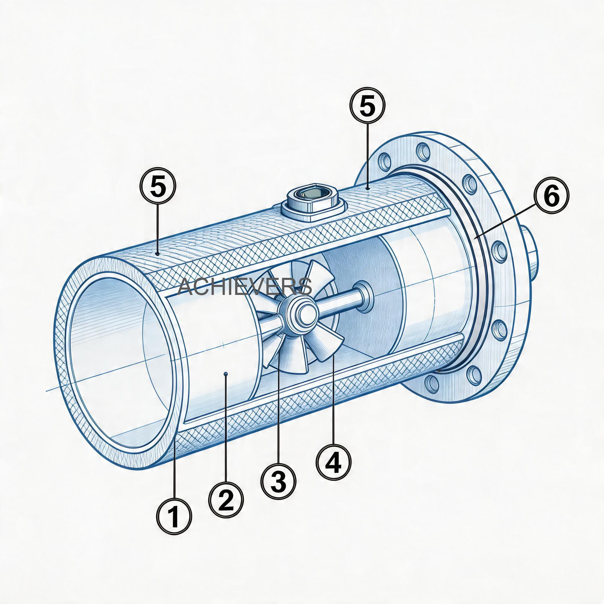 Schematic or cross-section of Fuel Transfer Pumps showing internal flow path, vane positions, and bypass valve location