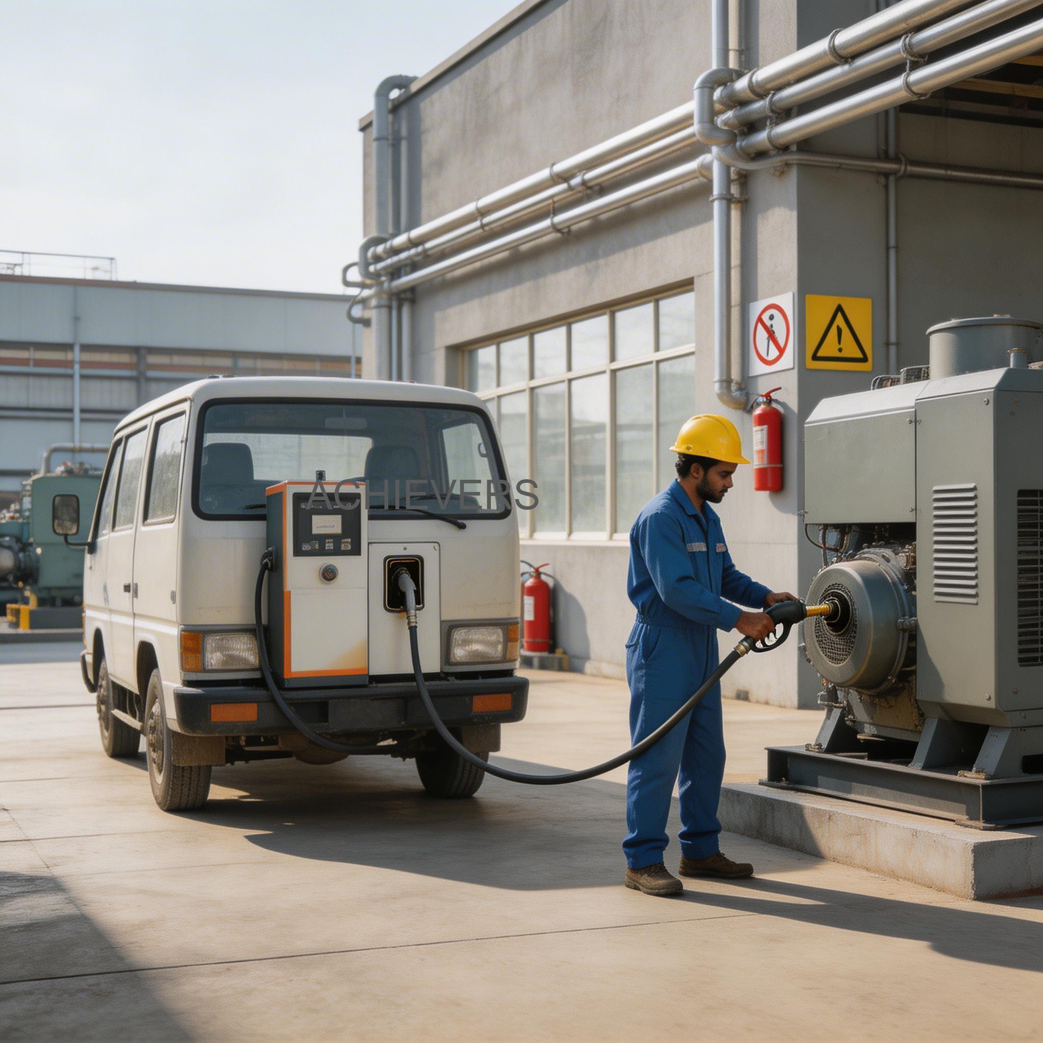 Mobile Diesel Dispenser in use at a representative Indian industrial application