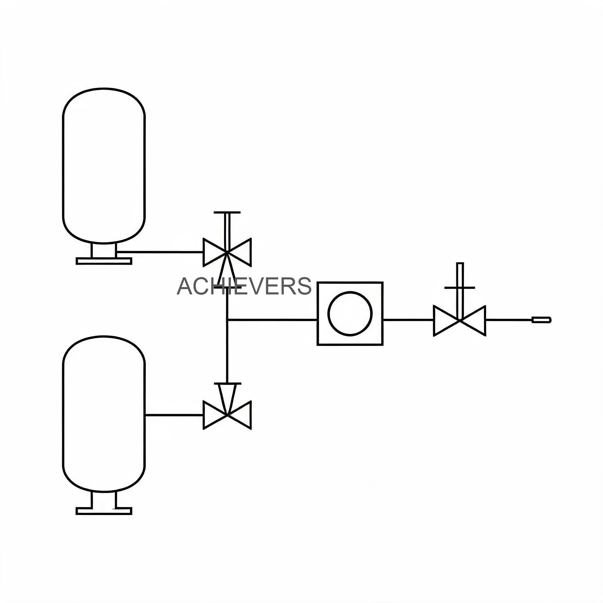 Technical schematic diagram showing the internal components of the dispensing unit including the 60 Lpm pump, flow meter, control processor, and battery connection layout
