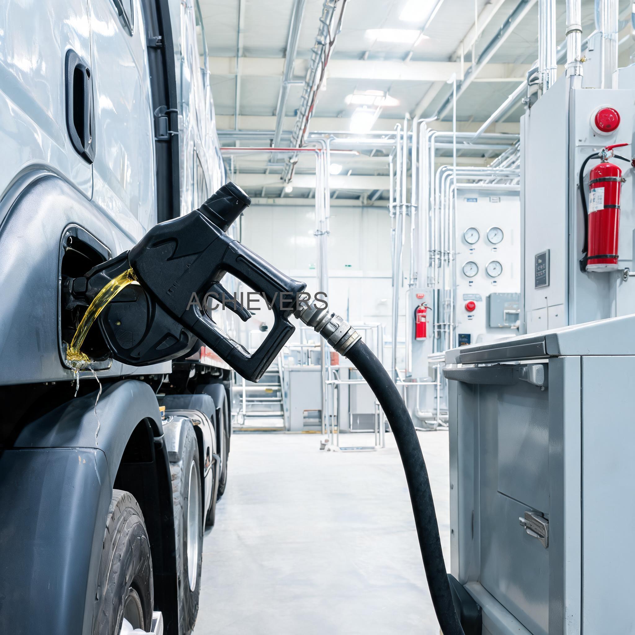 Diesel Dispensing operating productively at Indian industrial site with proper housekeeping and maintenance during remote generator refuelling