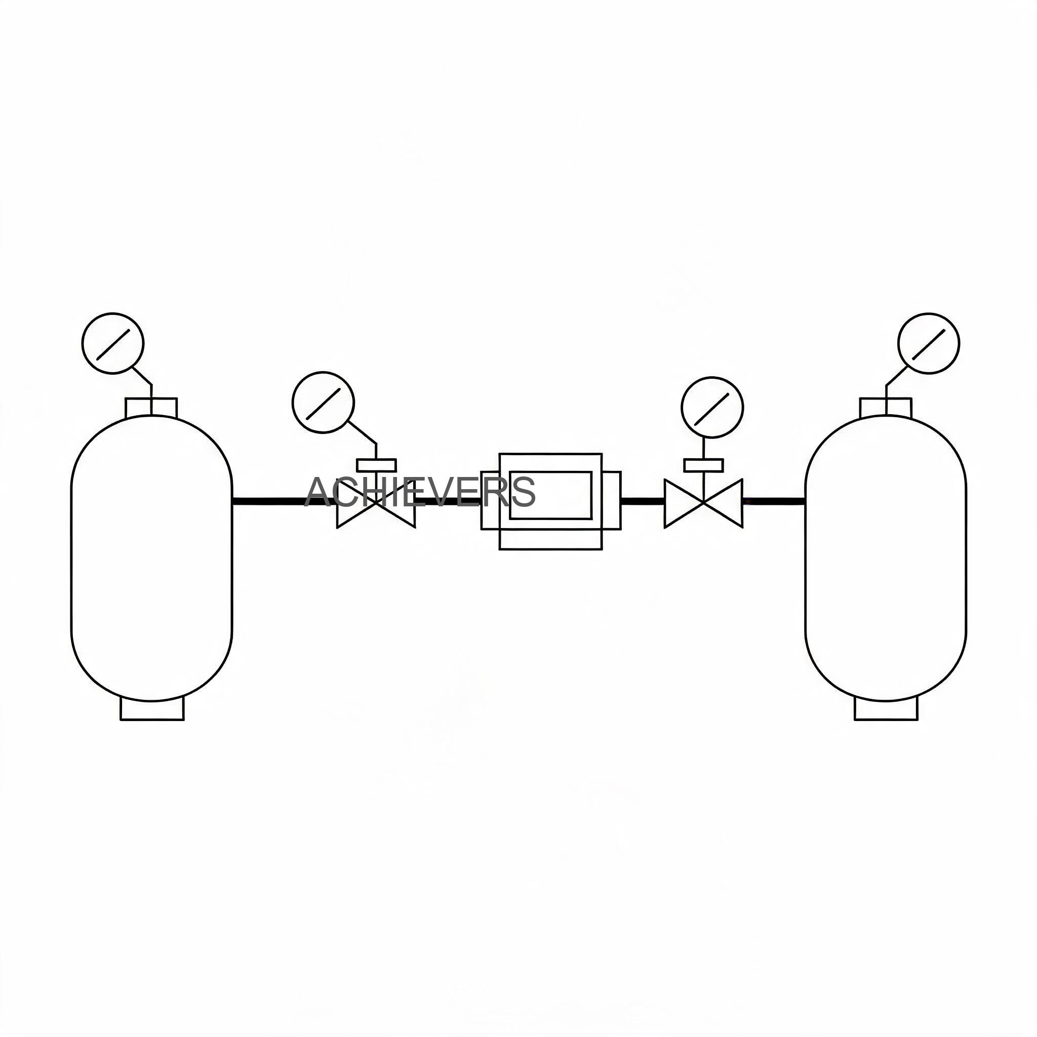 A technical process flow diagram showing an oval gear diesel flow meter integrated between a bulk storage tank, a heavy-duty transfer pump, and an industrial dispensing nozzle.