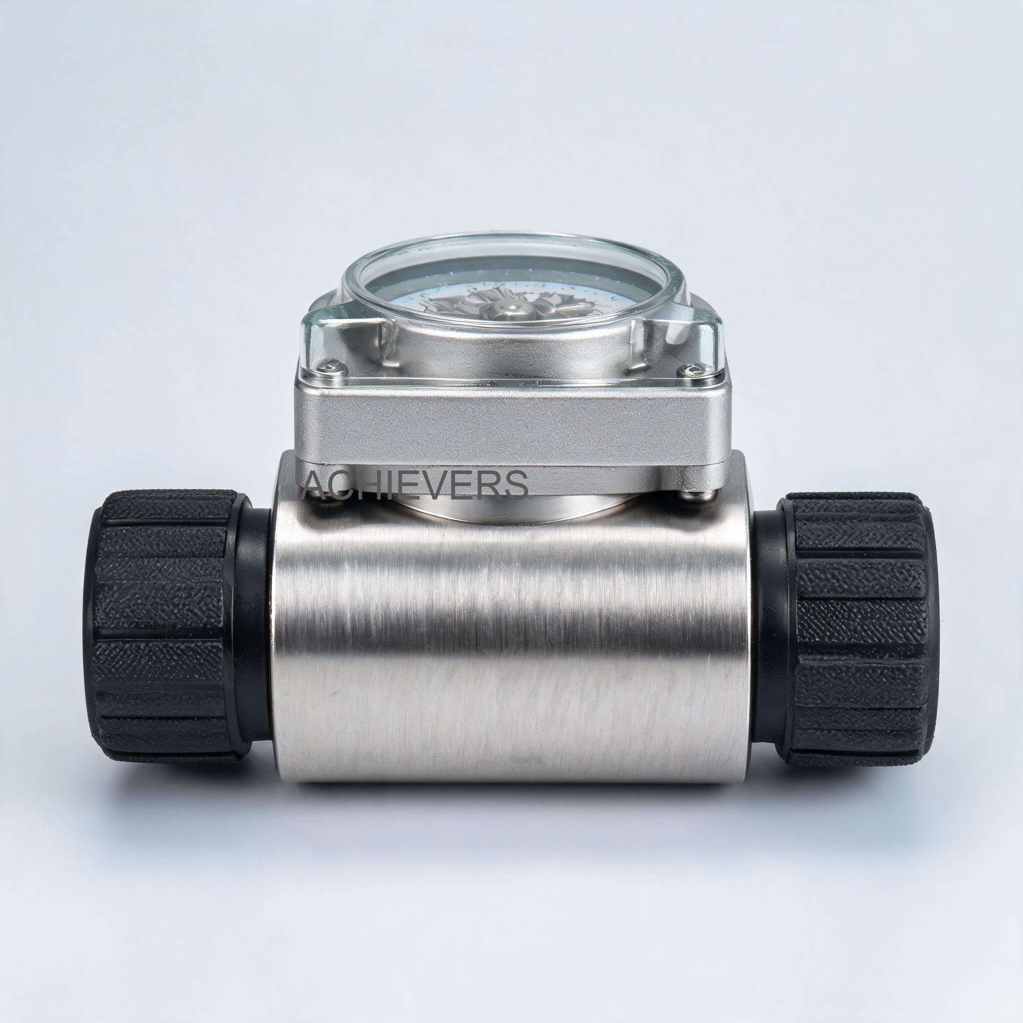 Diesel Flow Meter with labeled components highlighting oval gears, measuring room, display unit, and critical seals for preventive maintenance