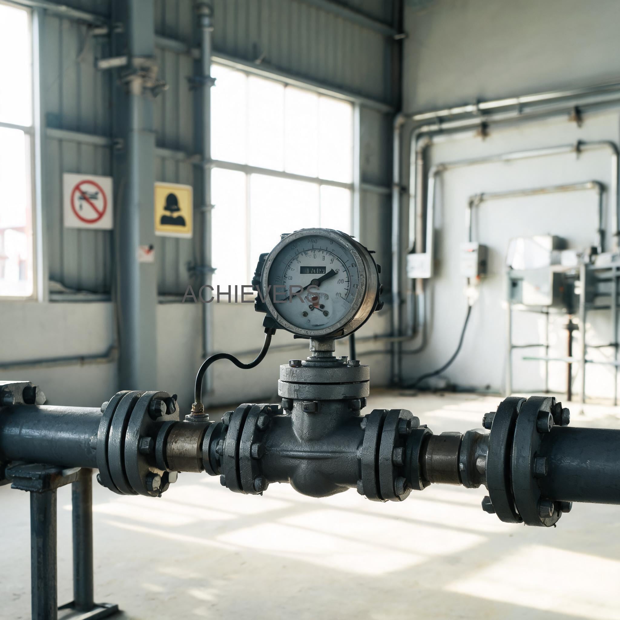Well-maintained Diesel Flow Meter installation at a clean Indian industrial site with proper straining and bypass valves as a reference