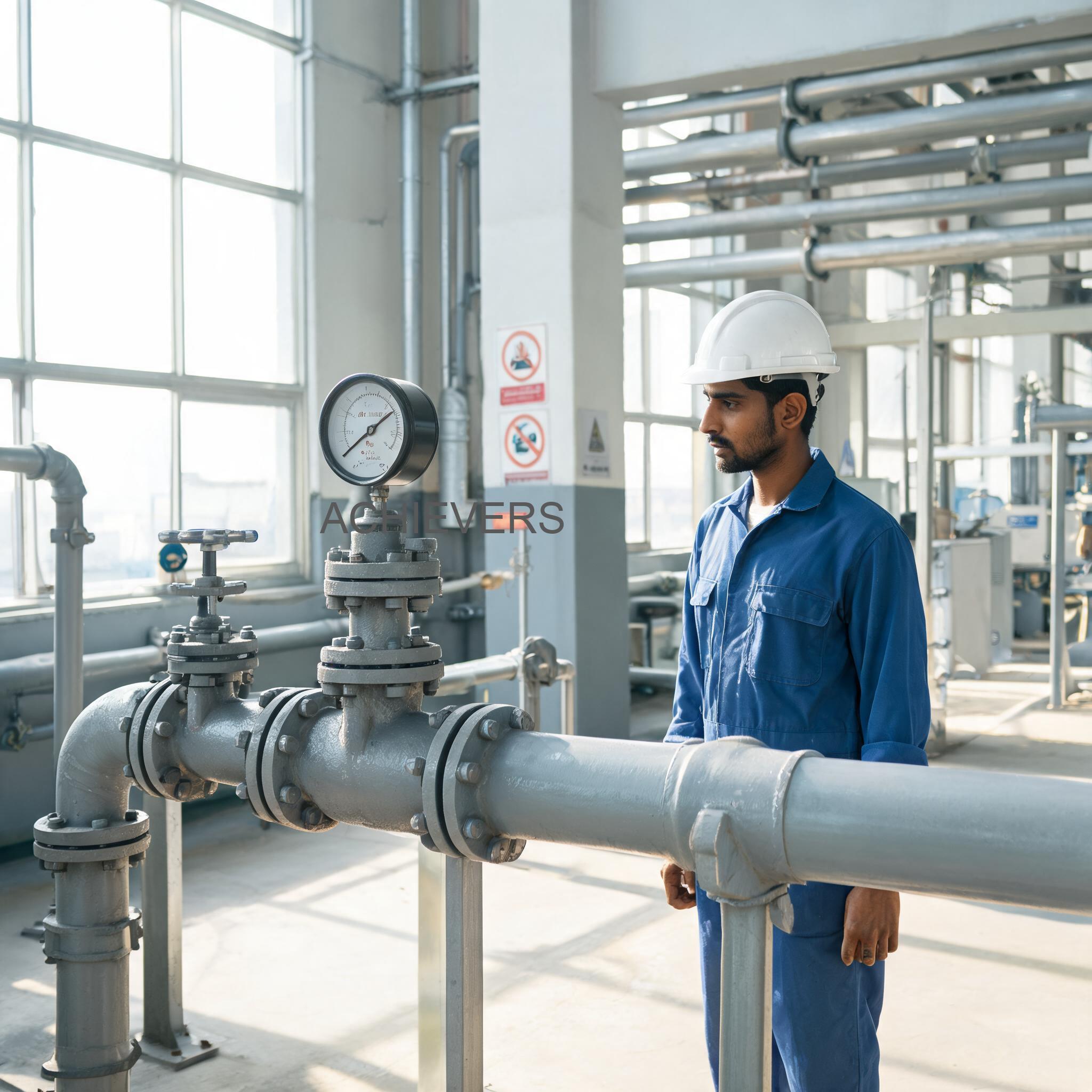 Diesel Flow Meter installed and operating at an Indian industrial facility showing correct setup