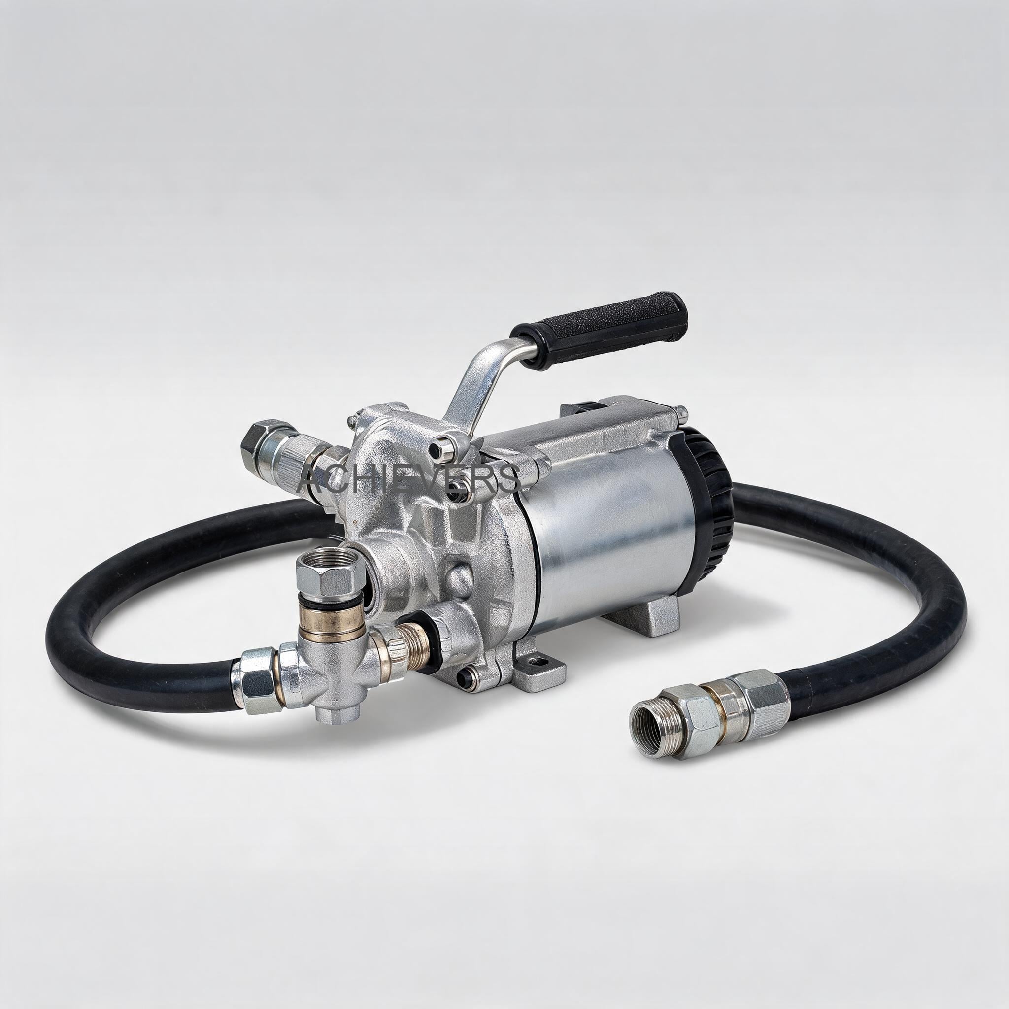 Product overview showing key features and build quality of Fuel Transfer Pumps including the rugged cast iron body, integrated bypass valve, and heavy-duty 220V motor suitable for Indian industrial environments